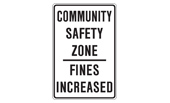 Community Safety Zone sign