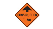 Construction Ahead sign