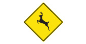 Deer Crossing sign