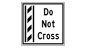 HOV Do Not Cross sign