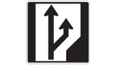 Keep Right Except To Pass sign