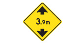 Low Bridge Clearance sign