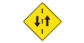 Share The Road (Oncoming Traffic) sign