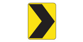 Sharp Turn Chevron sign