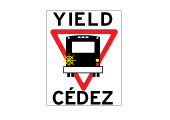 Yield To Bus sign