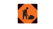 Workers On Road sign
