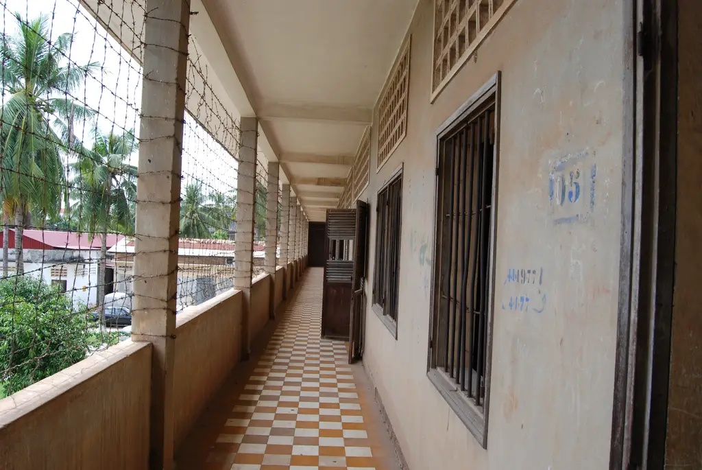 Corridor, Security Prison 21 (S-21), Tuol Sleng Genocide Museum, Phnom Penh, Cambodia