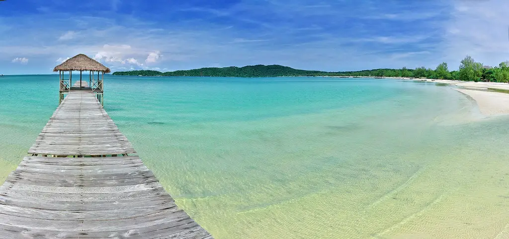 pier, nature, beach, sea, sun, sand, paradise, tropical, ocean, landscape, sky, travel, island, water, saracen, koh rong, cambodia