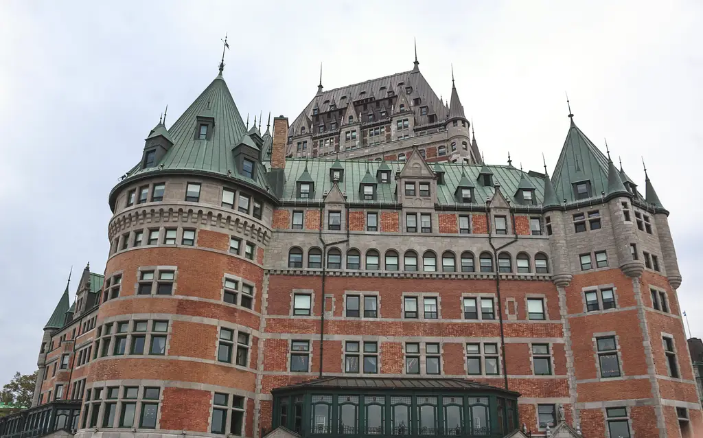Stunning view of the iconic Château Frontenac in Quebec City, capturing its architectural beauty.