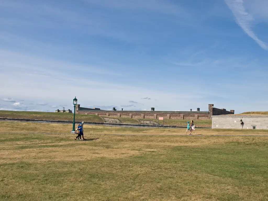 Quebec City View of the Citadelle from the parking lot