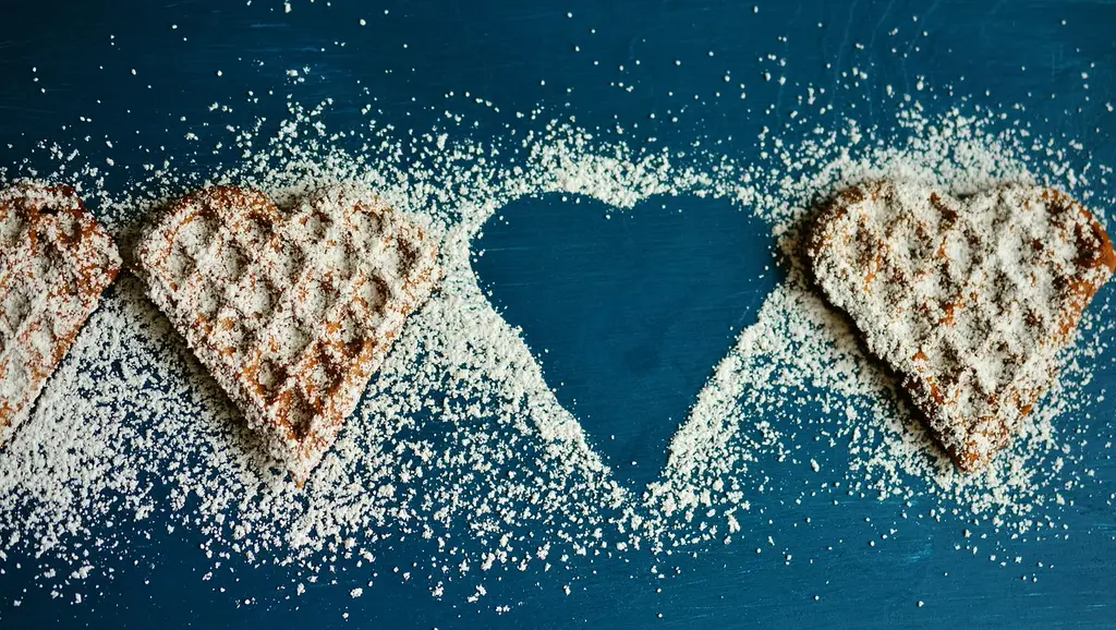 waffle hearts, waffles, icing sugar, eat, laptop wallpaper, full hd wallpaper, cool backgrounds, beautiful wallpaper, wallpaper 4k, windows wallpaper, breakfast, powdered sugar, sweet dish, wallpaper hd, sweet food, hd wallpaper, sweet, mac wallpaper, delicious, free wallpaper, food, 4k wallpaper 1920x1080, food photography, 4k wallpaper, free background, desktop backgrounds, background