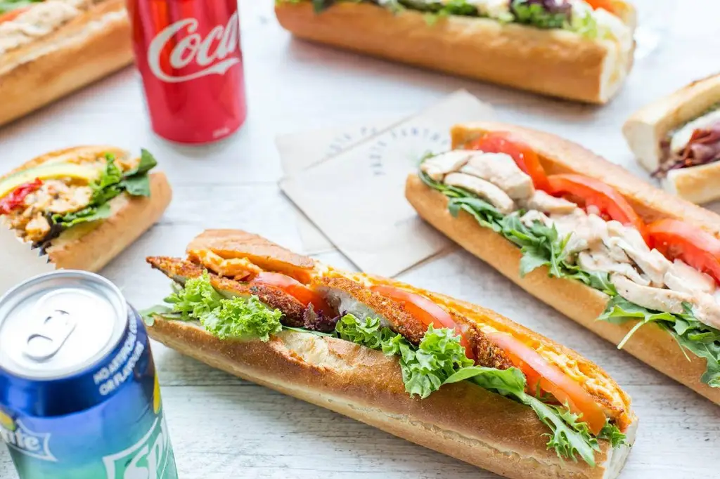 sandwich, bread, food, meal, snack, breakfast, lunch, dinner, vegetable, tomato, lettuce, meat, chicken, baguette, ham, tasty, delicious, closeup, sandwich, sandwich, sandwich, baguette, baguette, baguette, baguette, baguette