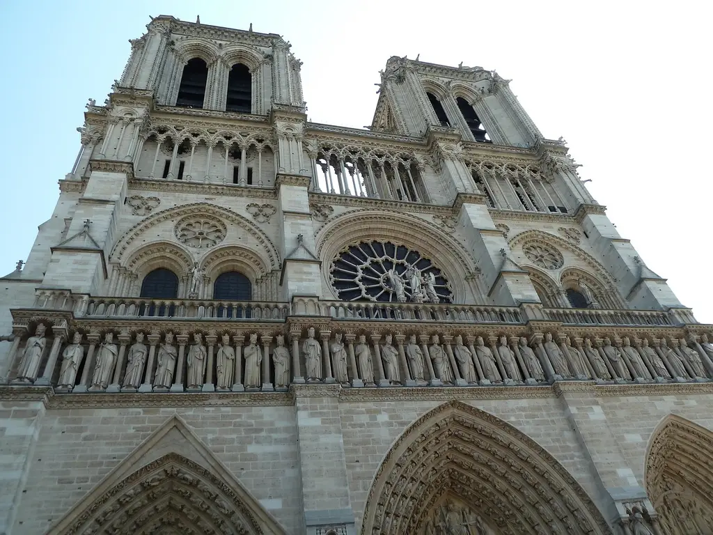 notre dame, cathedral, paris, facade, church, chapel