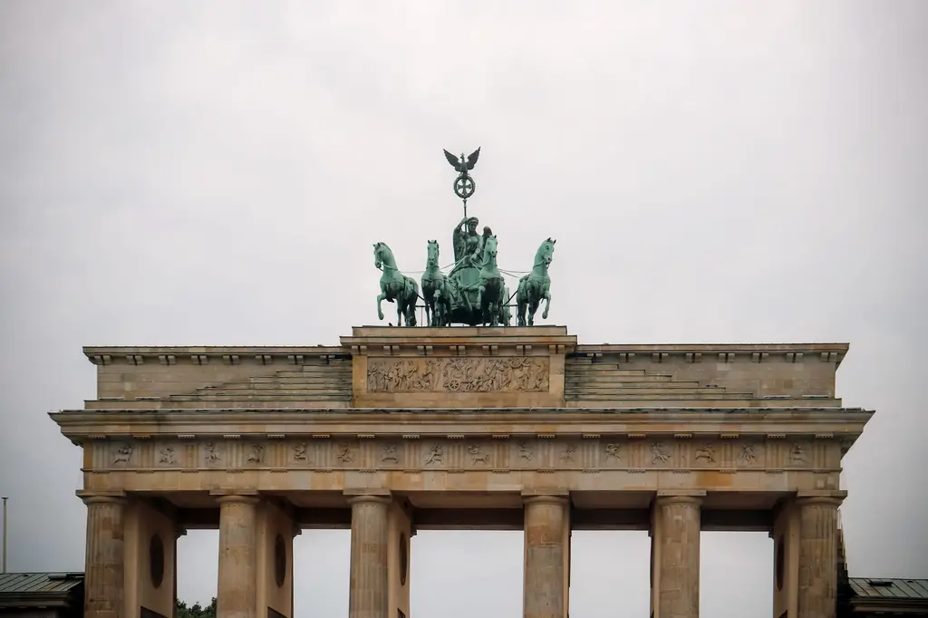 The historic Brandenburg Gate in Berlin, a symbol of Germany's unity and history.
