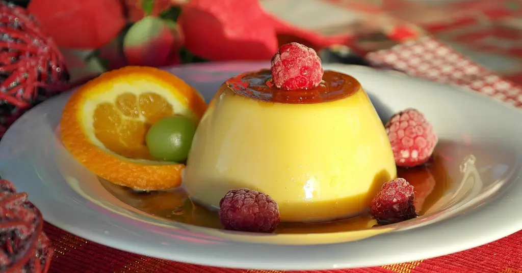 caramel, cream, vanilla pudding, dessert, dish, food, plate, pudding, cute, yummy, pudding, pudding, pudding, pudding, pudding