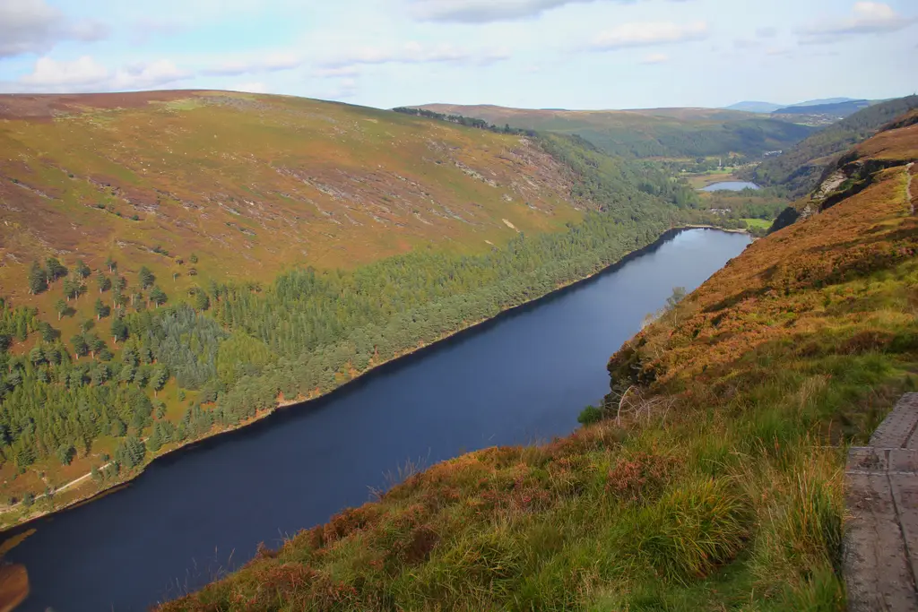 Wicklow Mountains National Park Glendalough Valley Upper Lake 02