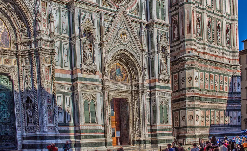 The Facade of Cattedrale di Santa Maria del Fiore (Cathedral of Saint Mary of the Flowers), Florence
