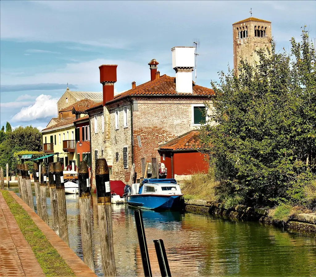 venice, italy, torcello, architecture, buildings, water, facade, palace, building, old house, picturesquely, stone house, island, trip, world heritage, attraction, destination, travel, old, tourist, outside, house, beautifully, channel, colorful, boats, boat, photo, church tower, hemingway, lagoon, tourist destination, fishing, freedom, mirror-gloss, sea, archipelago, solar, calmly, summer, the venice lagoon, tree, peaceful, green, plants, rest, torcello, torcello, torcello, torcello, torcello