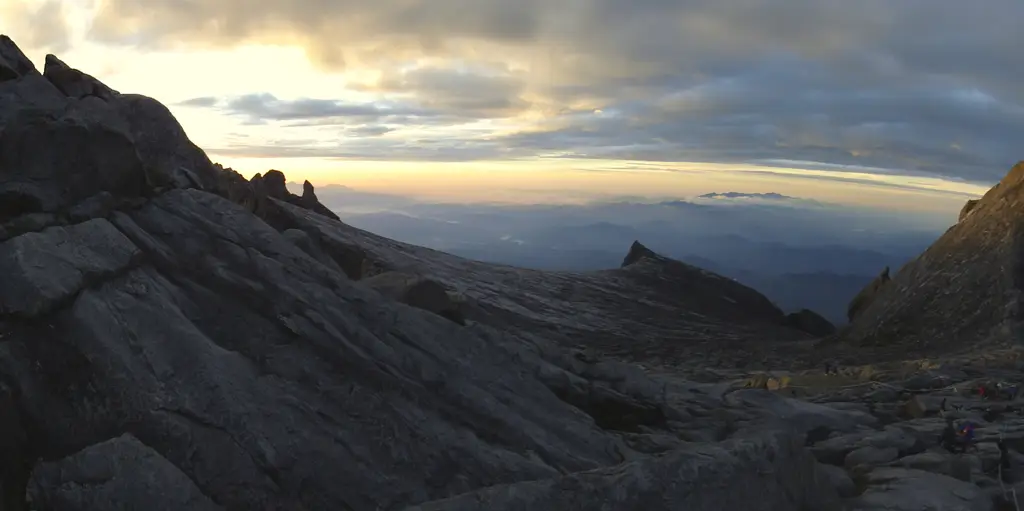 Mount Kinabalu summit sunrise Low's Peak in Kota Kinabalu, Malaysia