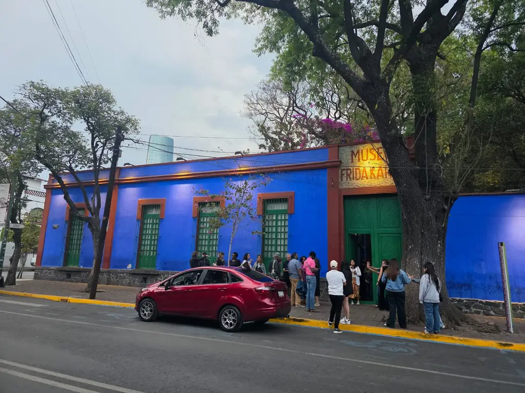 La Casa Azul (The Blue House), better known as the Frida Kahlo Museum, located in the Coyoacán neighborhood of Mexico City