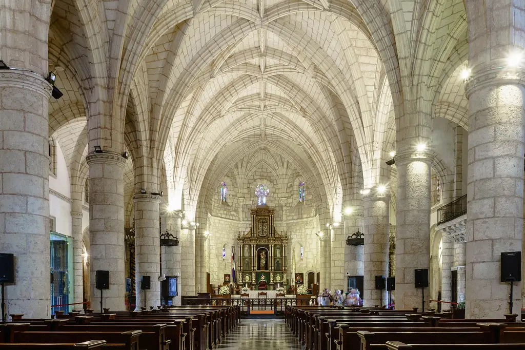 cathedral, santa maria, santo domingo, dominican republic, caribbean, central america, church, architecture