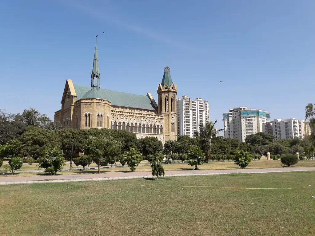 Frere Hall, a community center, library & auditorium hall of olden days in Karachi 15