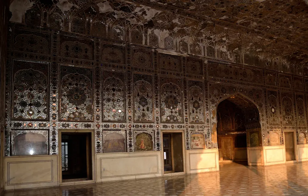 The Intricate Mirror-Work of Sheesh Mahal (Lahore Fort)