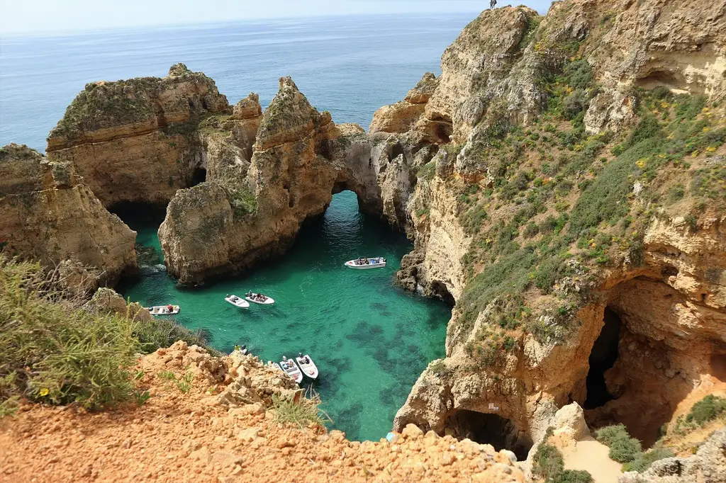 portugal, algarve, ponta da piedade, sea, landscape, rocks, nature, stone, ocean, idyllic, costa, caves, algarve, algarve, algarve, algarve, algarve
