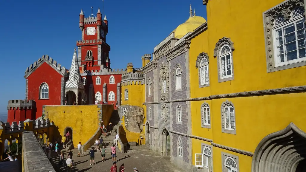 castle, the palace, fairytale, tourist, historical, sintra, portugal, colorful, architecture, sintra, sintra, sintra, sintra, sintra