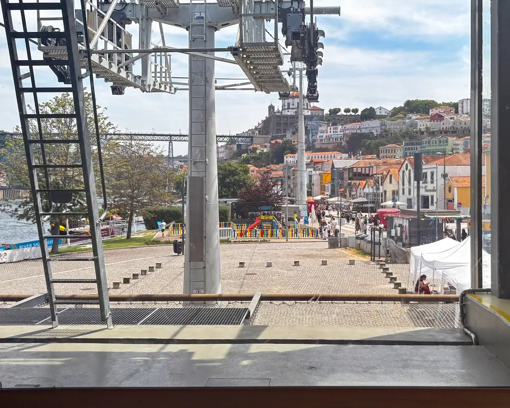 Boarding the Vila Nova de Gaia Cable Car Above Porto’s Port Houses (54781052976)