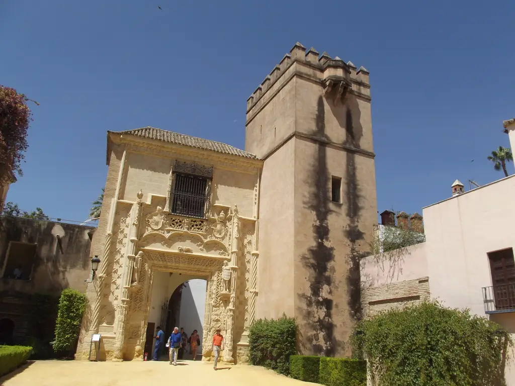 Real Alcázar - Seville - gardens - Jardines del Marqués de la Vega-Inclán - Marchena Door (14739440241)