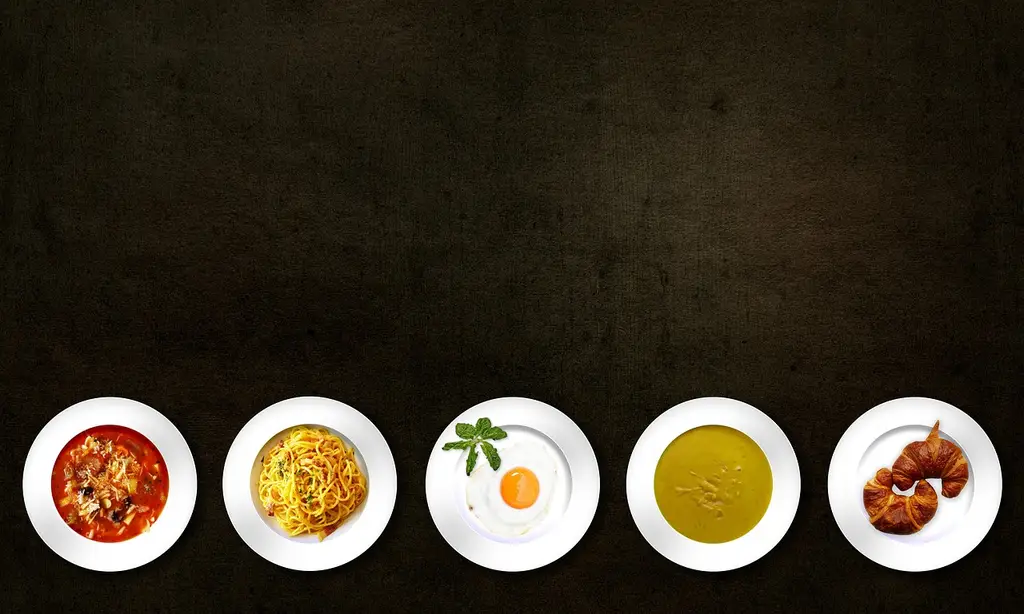 food, dishes, meals, cuisine, soup, pasta, egg, bread, croissant, tasty, delicious, plate, copy space, flat lay, food, food, food, food, food