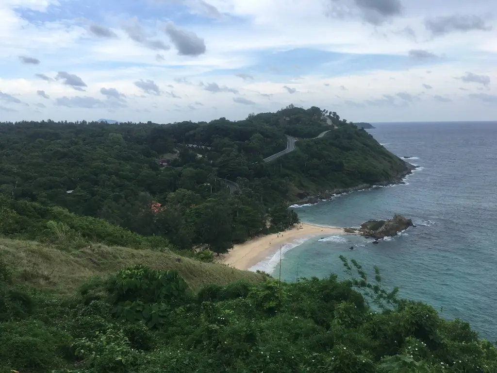 Ya Nui beach and the road to Promthep Cape