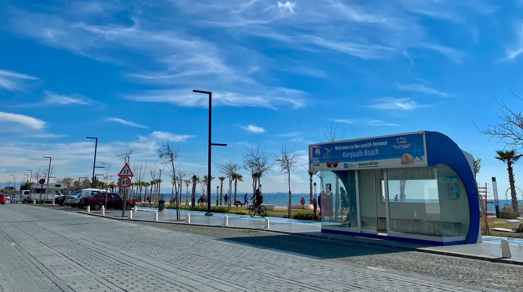 Konyaaltı Beach, Antalya, Turkey, March 2022 - Welcome