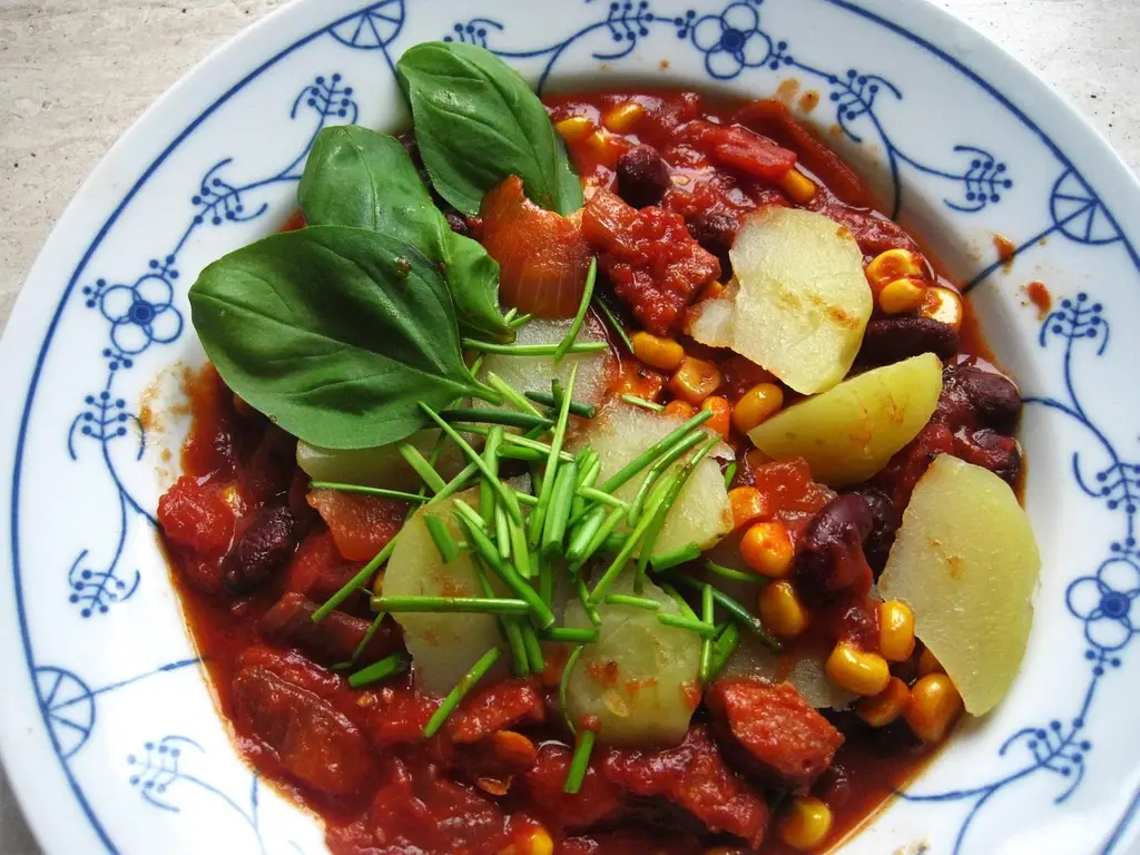 autumn dish, tomato and corn stew, kukuruztopf, stew, autumnal, dish, having lunch, enjoy the meal, yummy, main dish, potato dish, healthy, hearty, cooked, tasty, food, stew, stew, stew, stew, stew