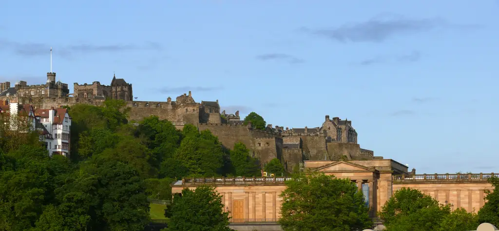 Edinburgh Castle from Princes Mall