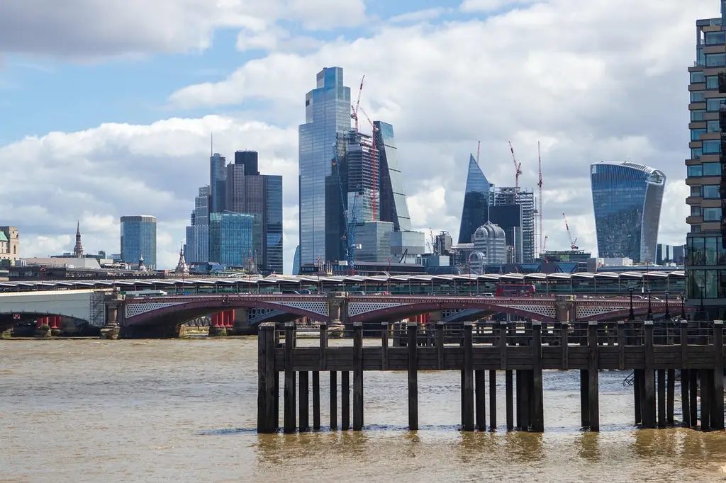 london, city, skyline, river, modern, skyscraper, thames