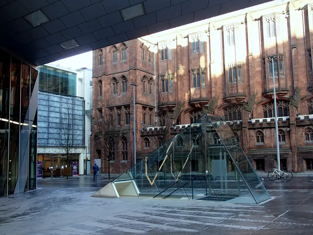 City space by the John Rylands Library, Manchester - geograph.org.uk - 3813063