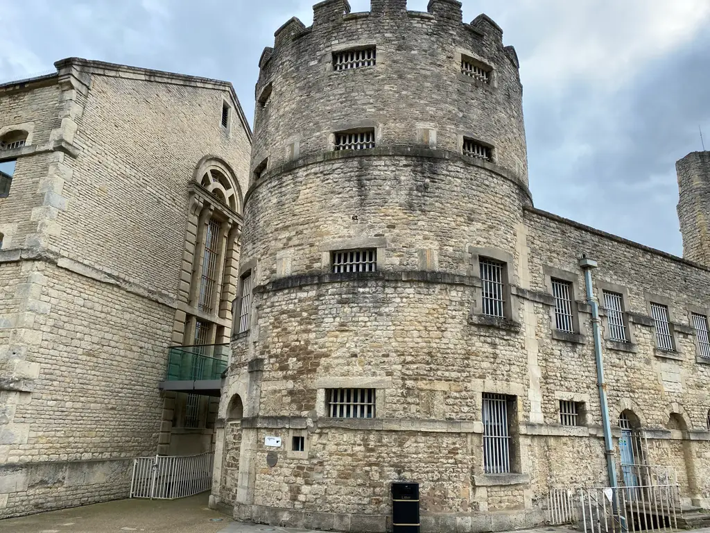 Prison Debtors' Tower plaque Oxford Castle 2
