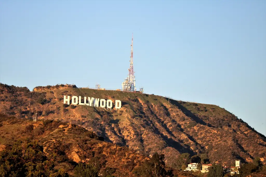 hollywood, sign, california, usa, landmark, america, famous, tourism, travel, landscape, hills, disneyland, city, nature, symbol, los, angeles, hillside, icon, film, bollywood, panorama, sky, blue film, blue angel