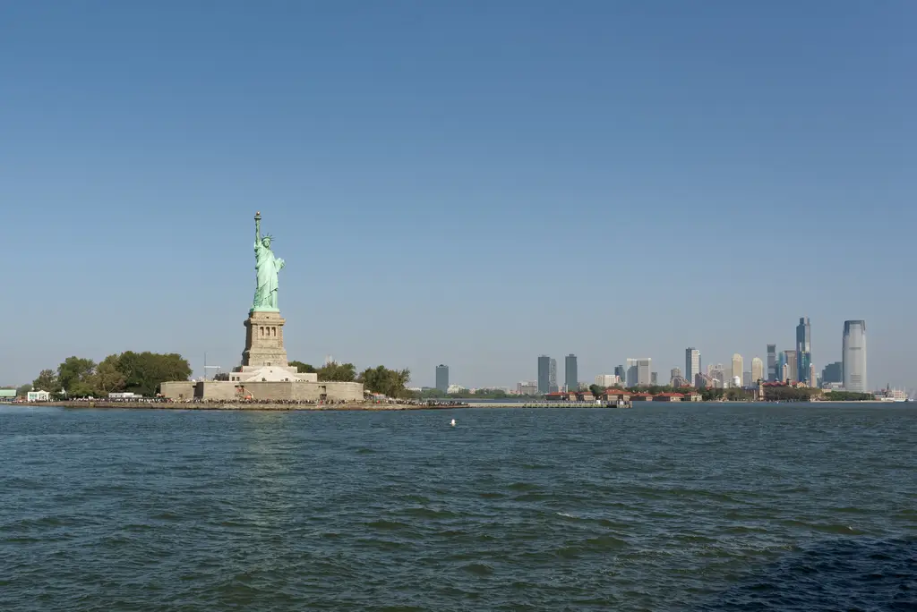 Liberty Island and Downtown Jersey City, 20231001 1038 0866