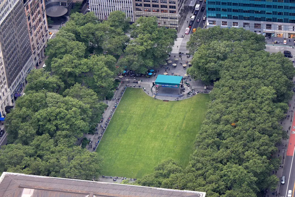 Bryant Park from One Vanderbilt New York City 2022