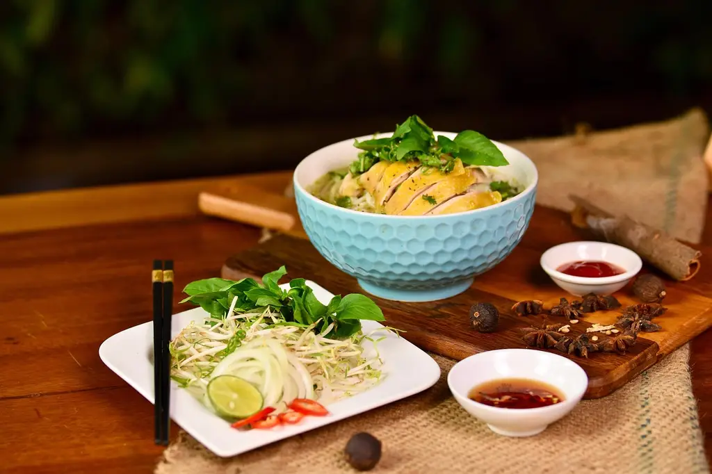 pho ga, chicken pho soup, vietnamese cuisine, chicken noodle soup, chicken soup, vietnamese food, chicken soup, vietnamese food, vietnamese food, vietnamese food, vietnamese food, vietnamese food